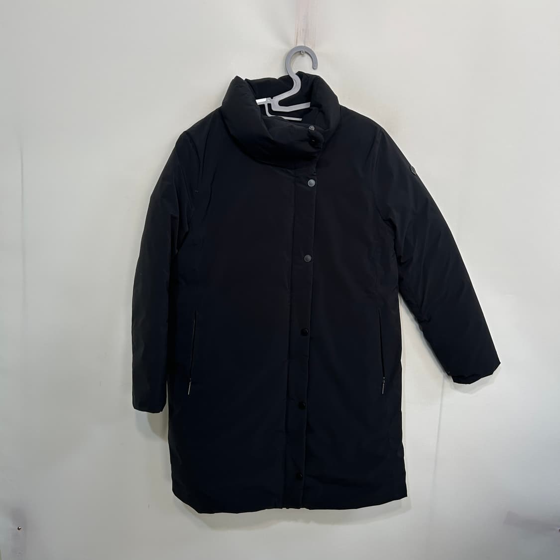 코오롱스포츠 여성 하이넥 구스 롱패딩 100 블랙 상품이미지1