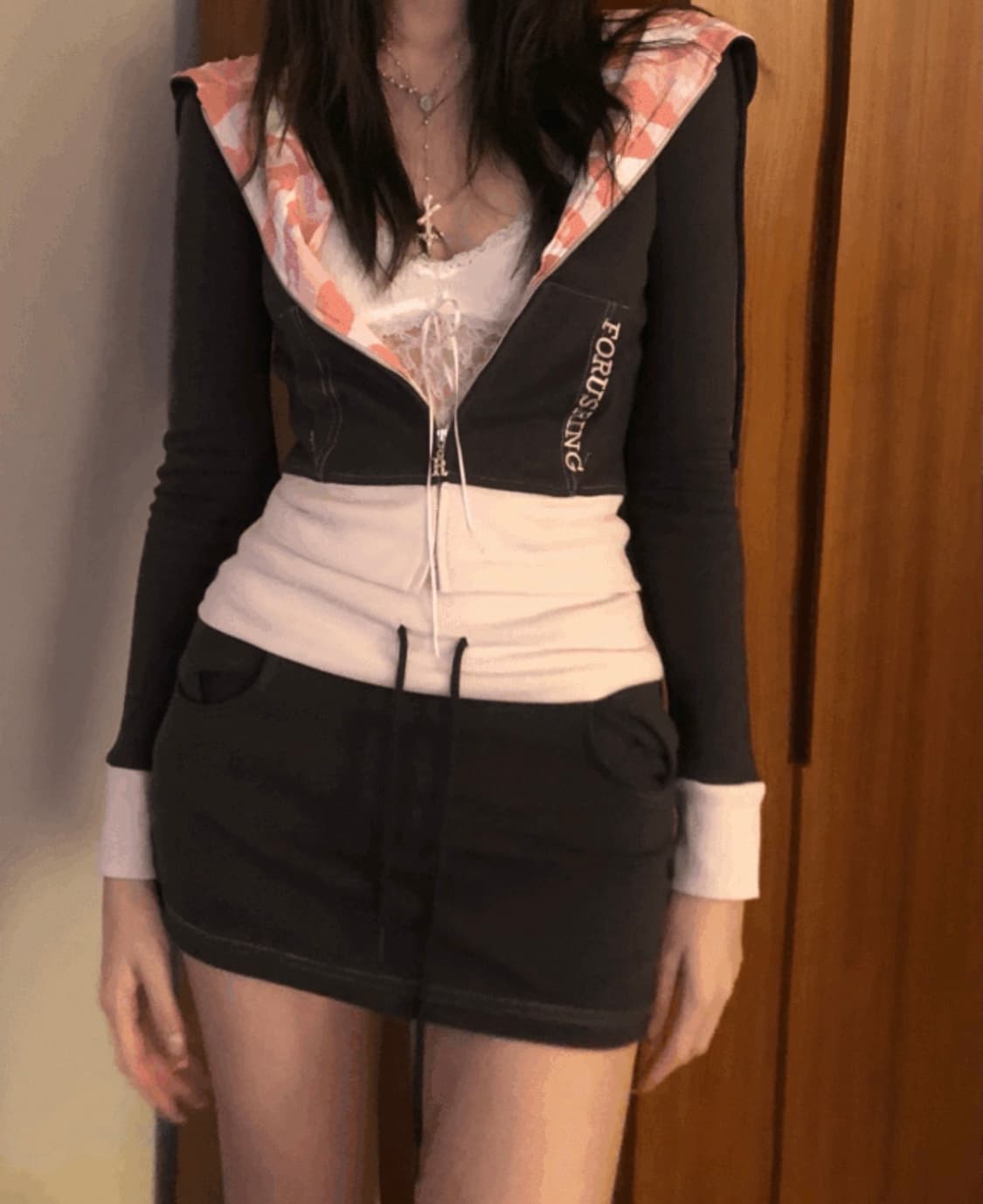 포어링 베베 셋업 차콜 상품이미지1