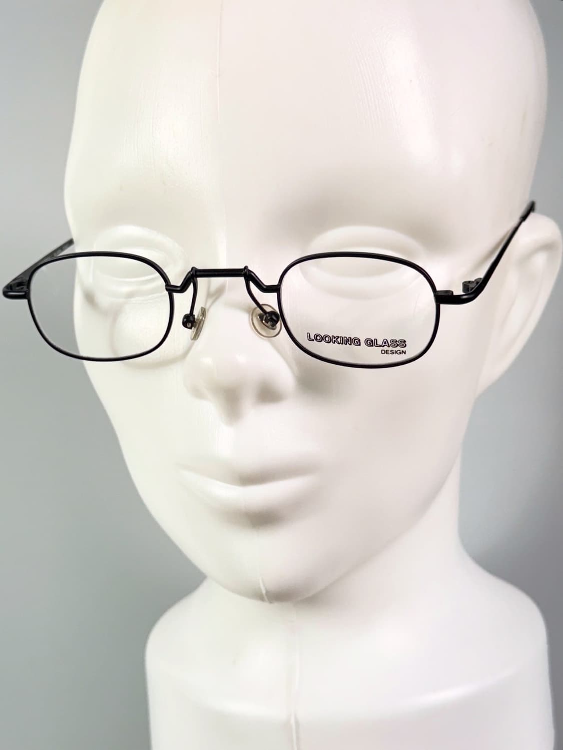 90s LOOKING GLASS 맷블랙 레트로 스퀘어 빈티지 안경 상품이미지9