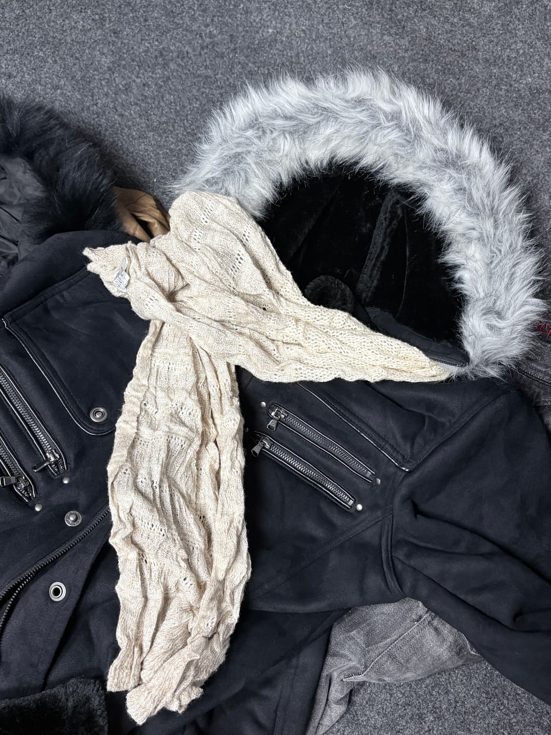 Vintage y2k punk grunge muffler scaff 상품이미지2