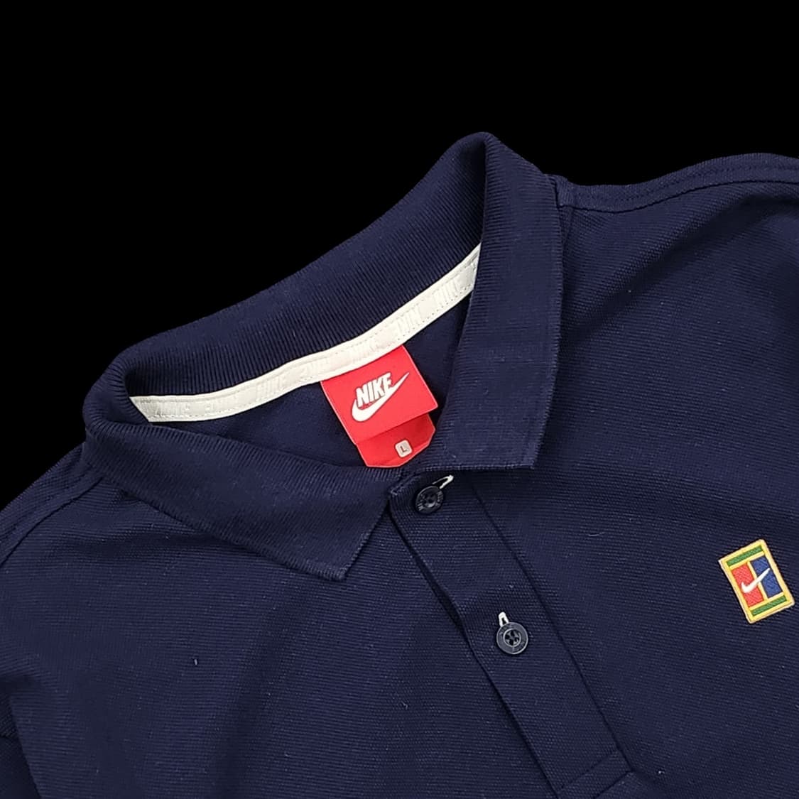 나이키 테니스 네이비 반팔 카라티 상품이미지5