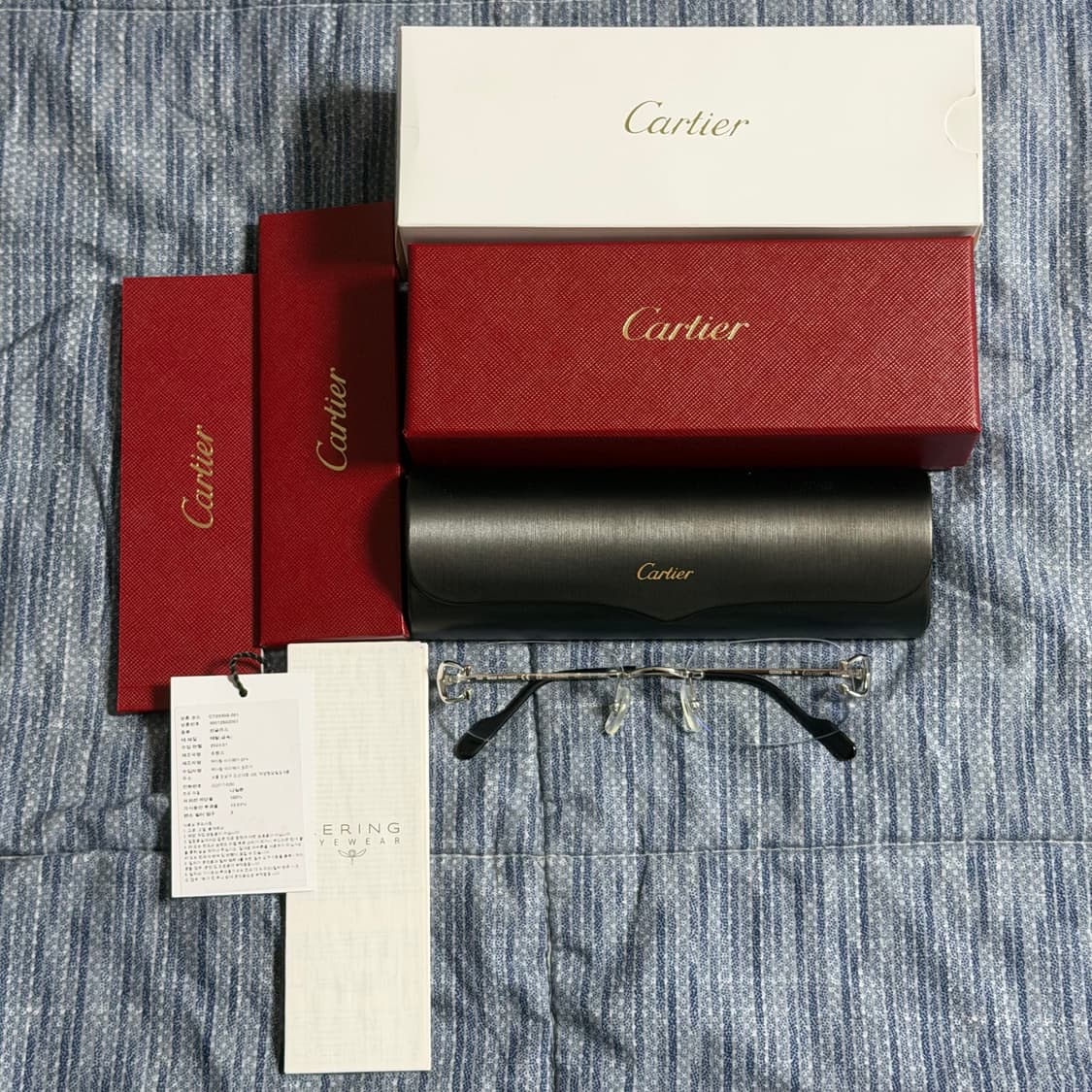 (OS) Cartier 까르띠에 C 데코 무테 안경  상품이미지1