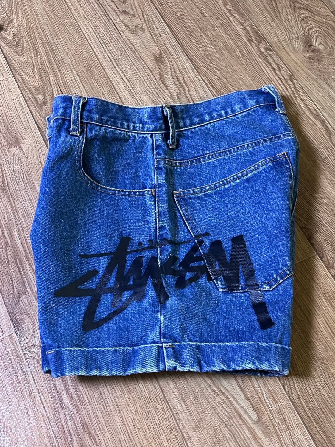 스투시 데님 반바지 상품이미지1