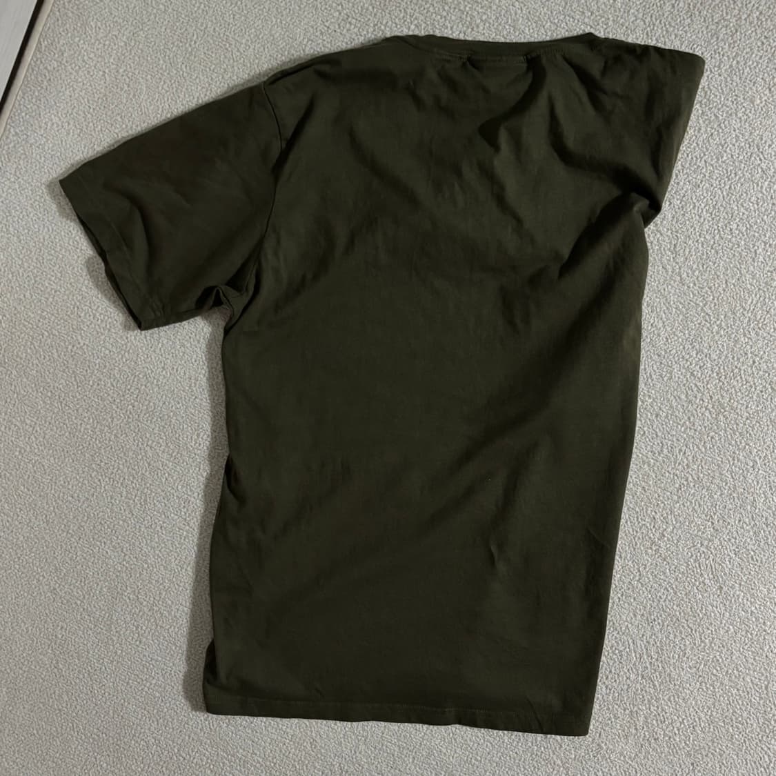 일본빈티지 OBLO 카키 디자인 반팔 티셔츠 상품이미지5
