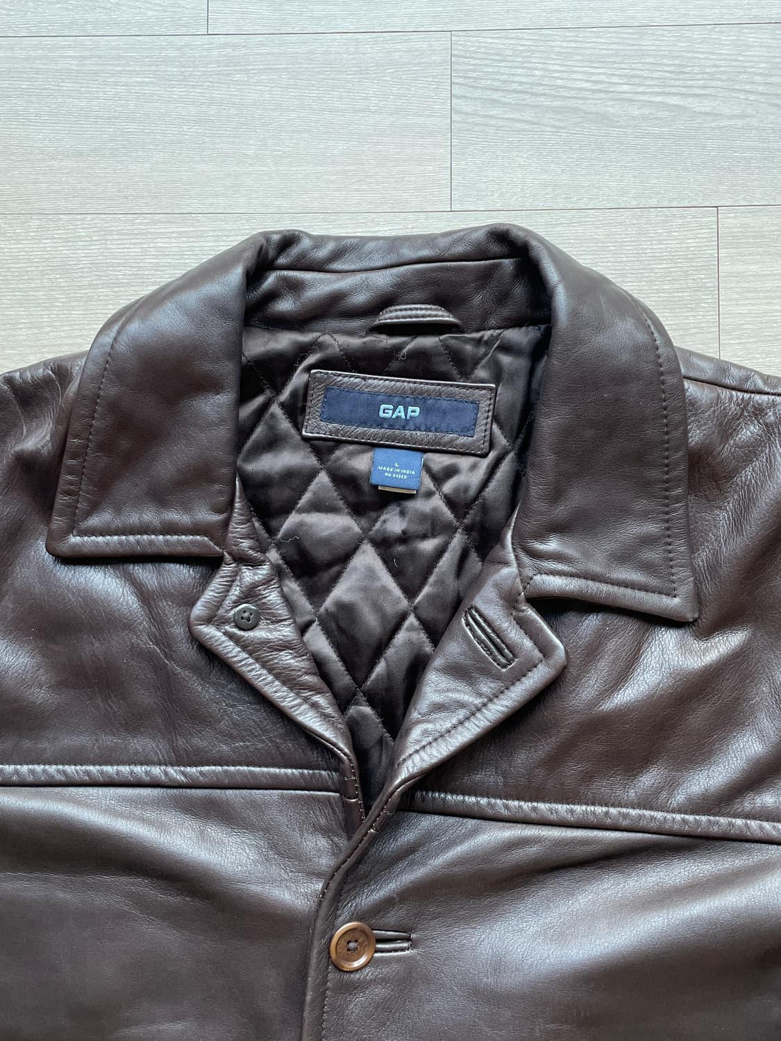 90s 올드갭 레더 카코트 브라운 gap carcoat 상품이미지3