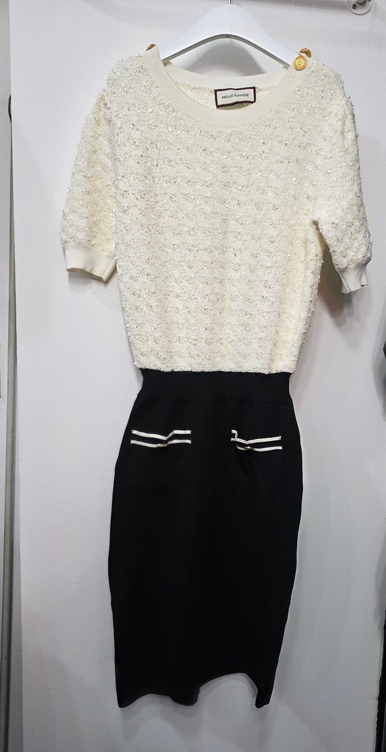 모조에스핀 여성 반팔 니트 원피스 상품이미지1