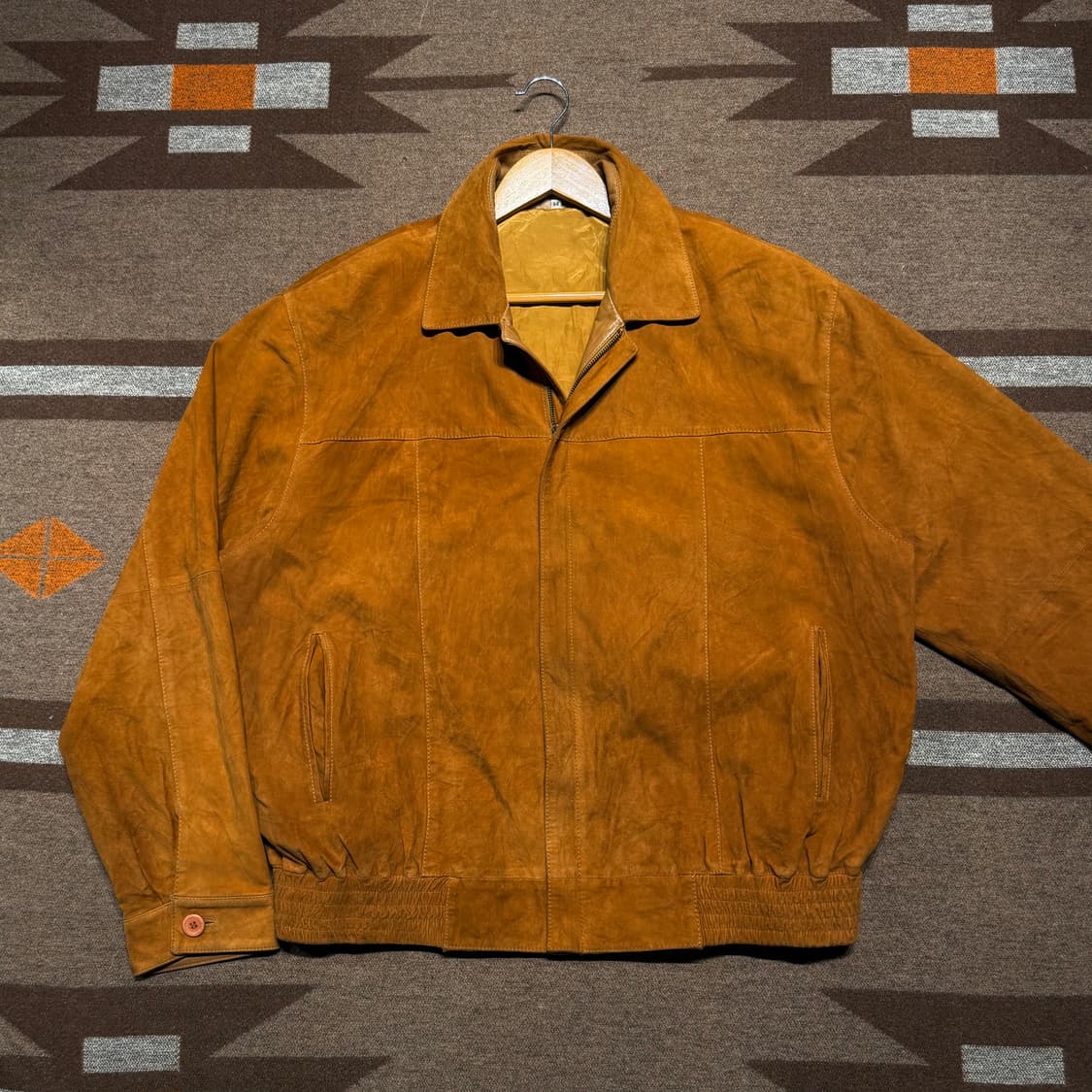 스페인제 램스킨 스웨이드 봄버 자켓 110 양가죽 상품이미지2