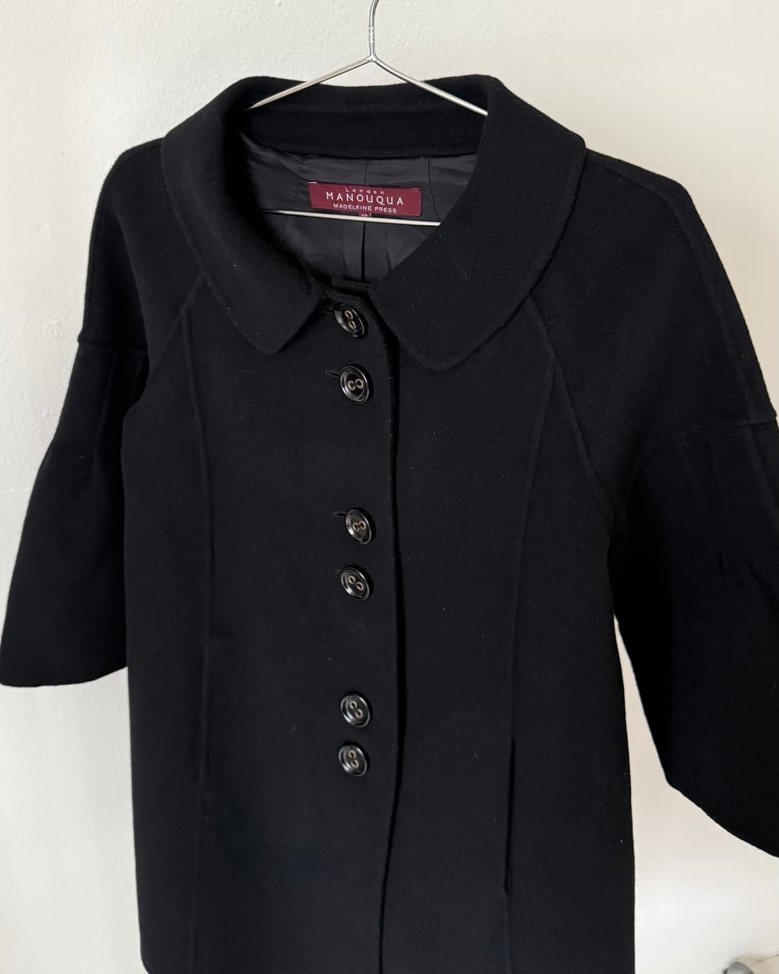 Manouqua 울 캐시미어 혼방 코트 상품이미지5