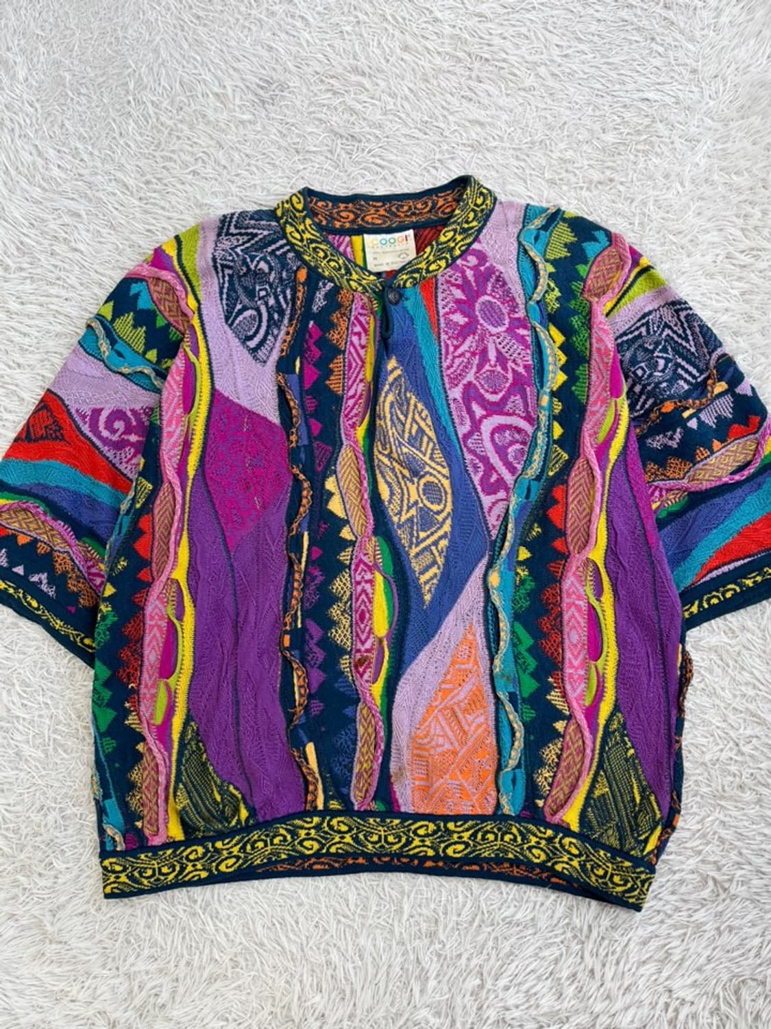 쿠지 반팔 케이블 니트/#3063 상품이미지1