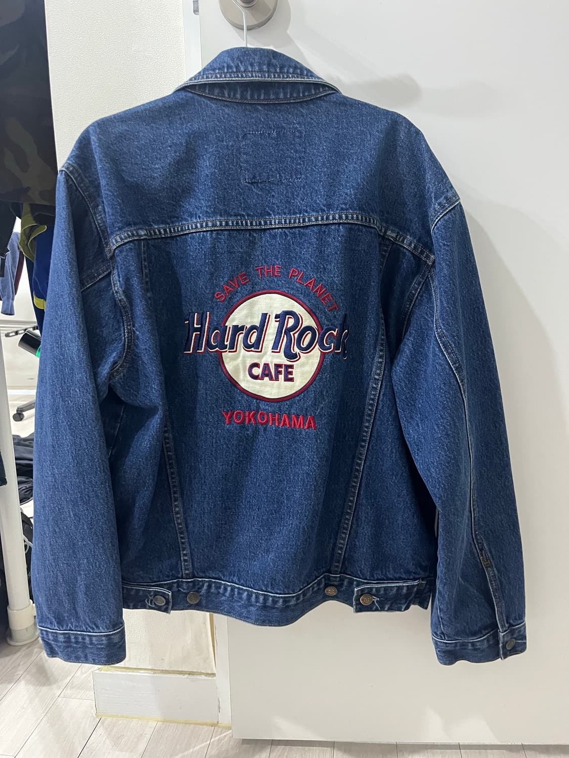 [95-100] 하드락 카페 요코하마 데님청자켓 S 상품이미지7