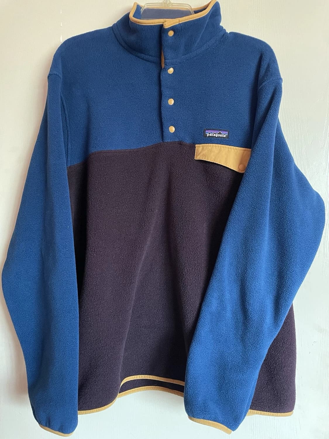 10s 파타고니아 신칠라 스냅-T 블루/옐로우 상품이미지1