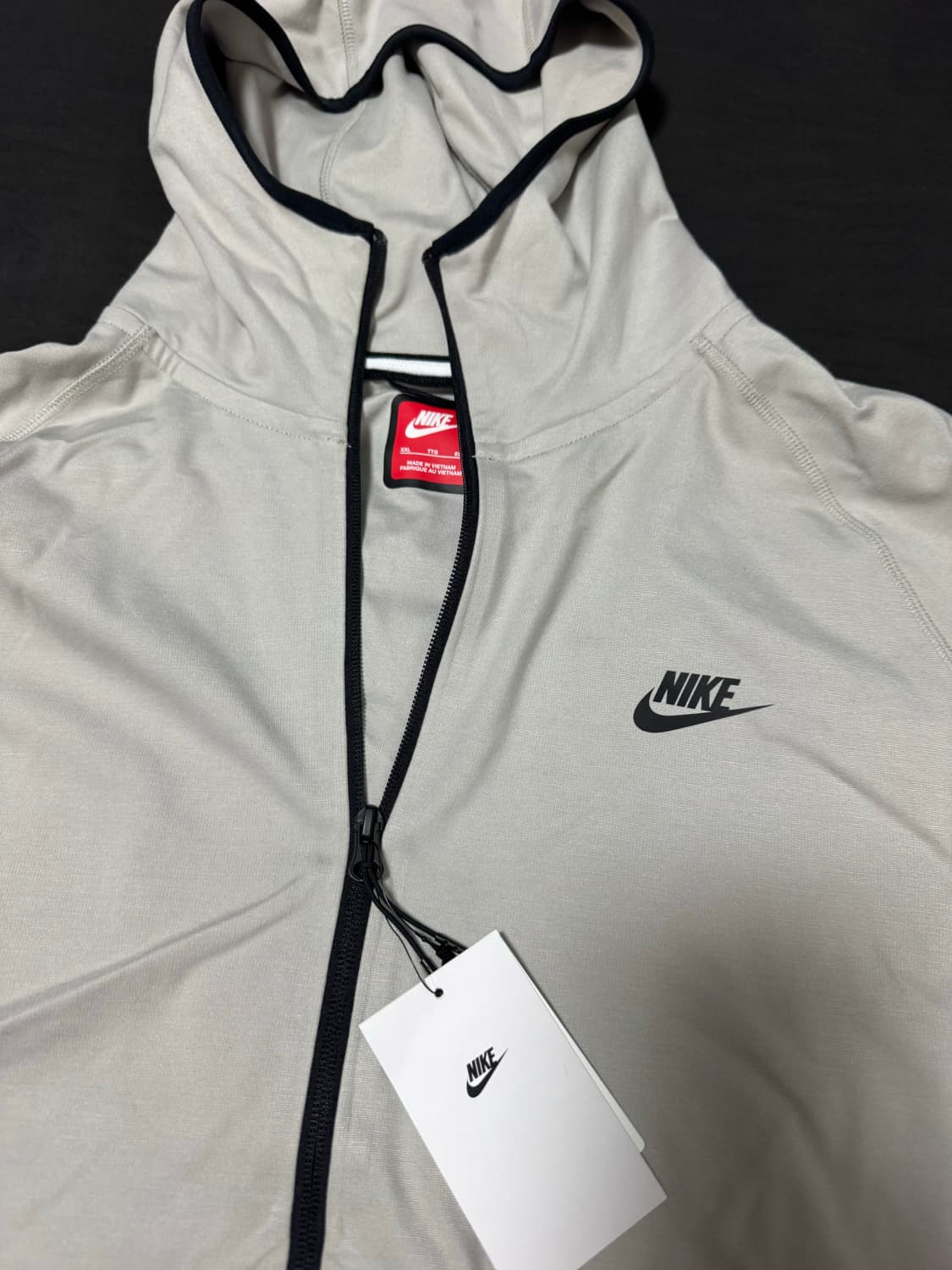 정품새제품 나이키 테크 경량 니트 풀집 후드 2XL 아이언오어 상품이미지3