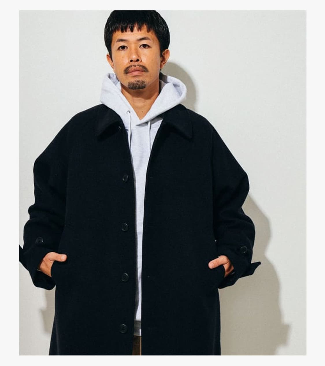 BEAMS - 24FW FLEECE STAND COLLAR COAT 상품이미지3