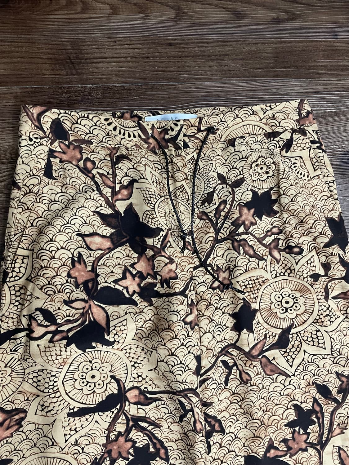 막스마라 비스코스 린넨 트라우저 팬츠 에스닉 히피 오리엔탈 상품이미지2