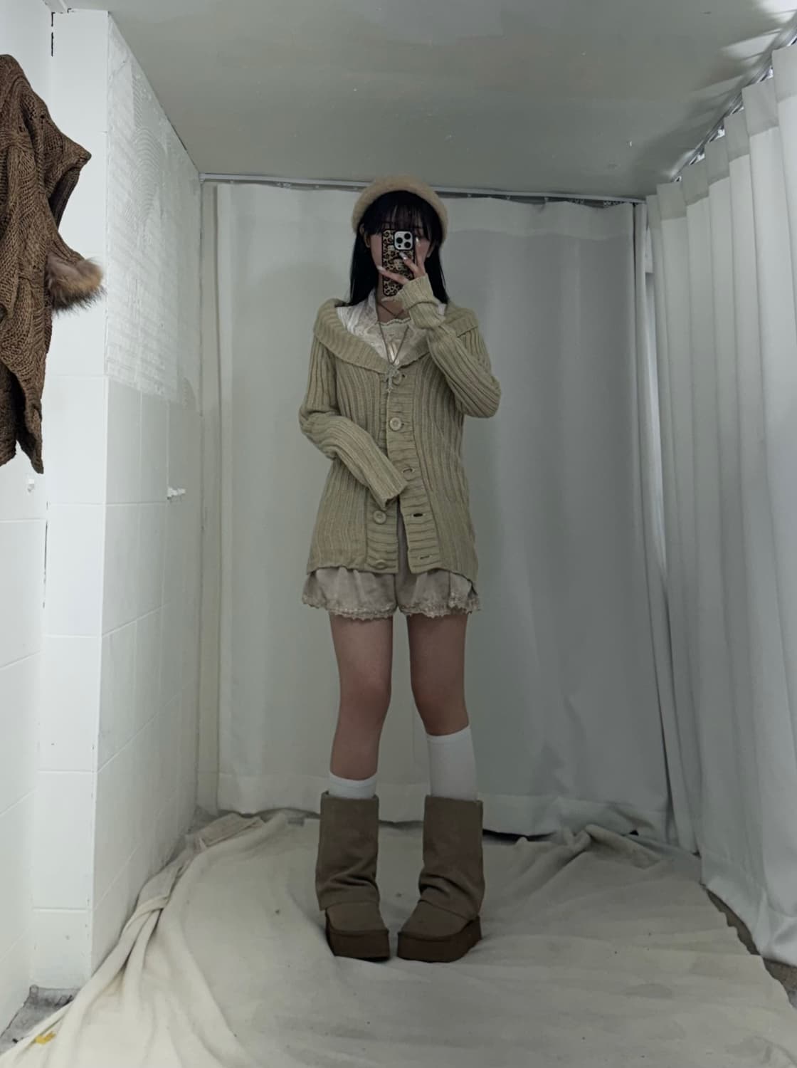 데일리 아야네깔 브라운 라떼갸루 니혼진 코디세트  상품이미지3