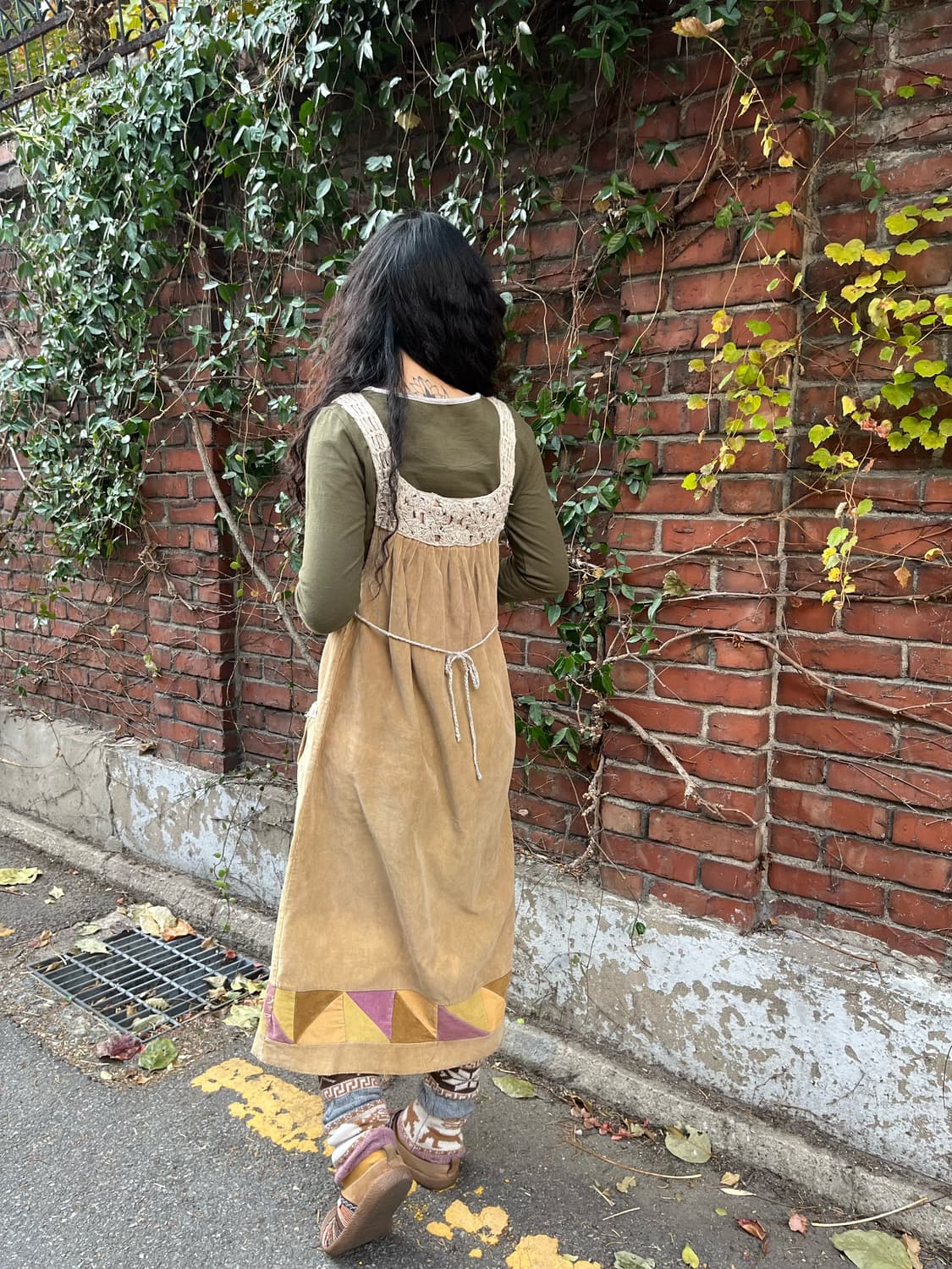 코듀로이 멜빵 원피스 상품이미지4