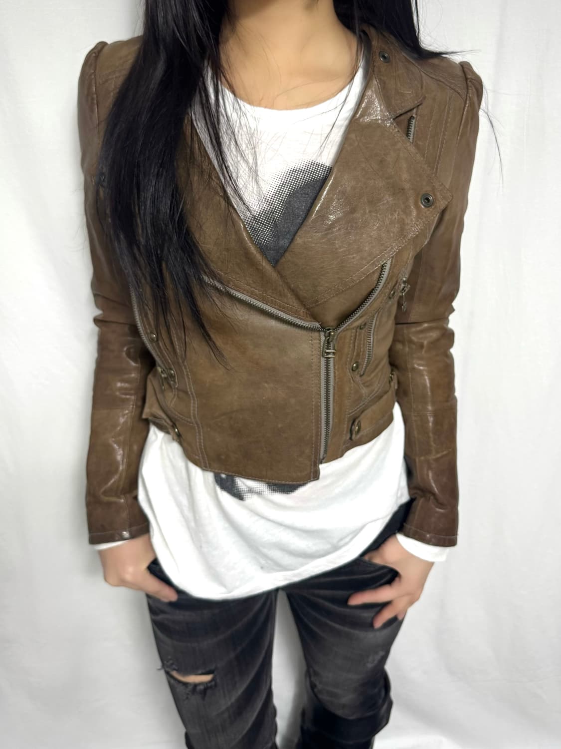 Brown Lambskin Leather 상품이미지1