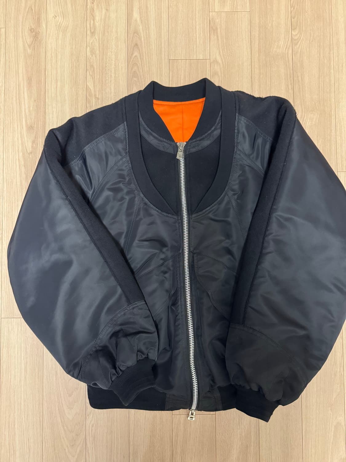 (44)솔로이스트 에크루 이중봄버 상품이미지2