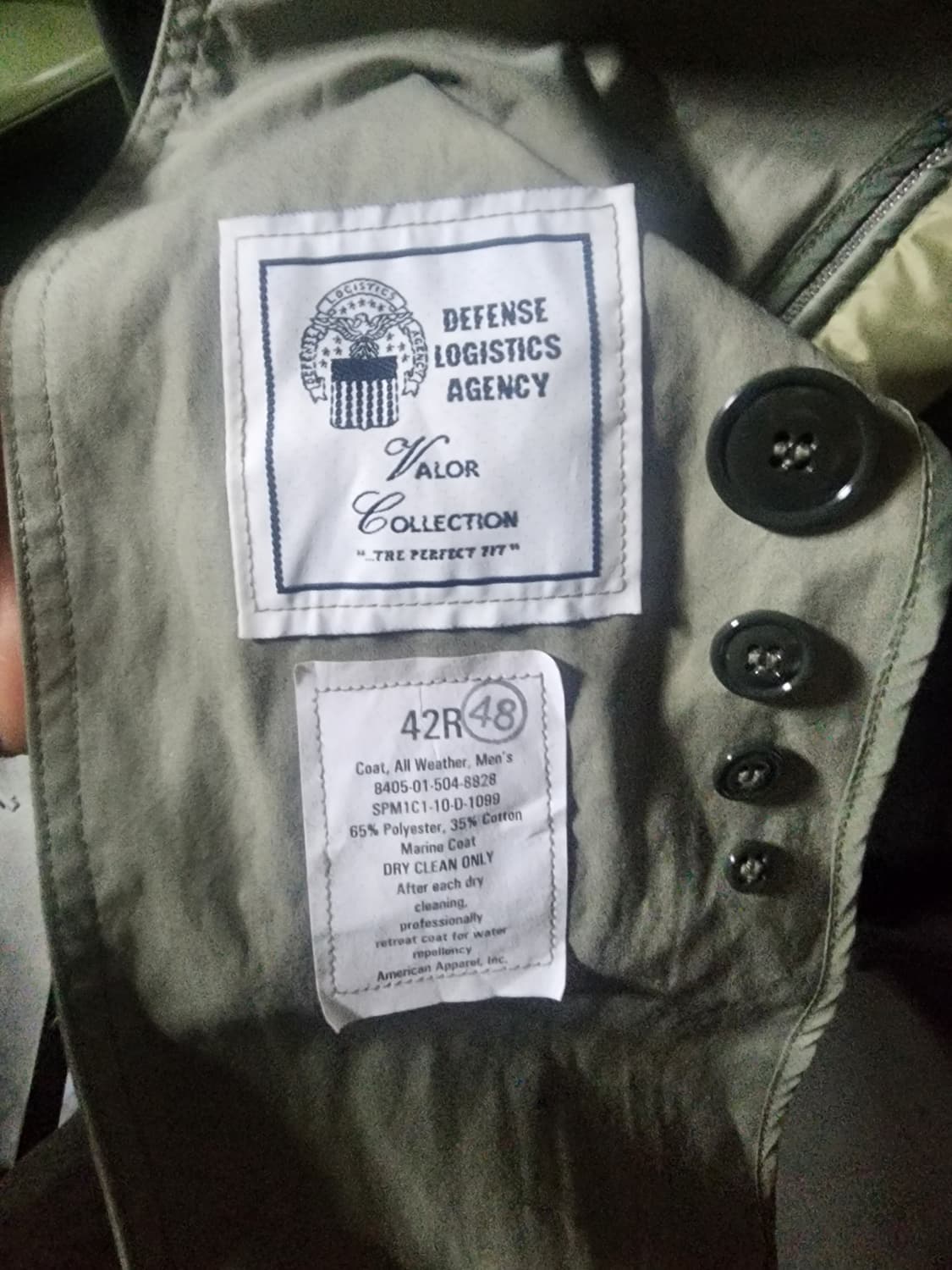 [Made in usa] 미해병대 올 웨더 사계절 코트 상품이미지3