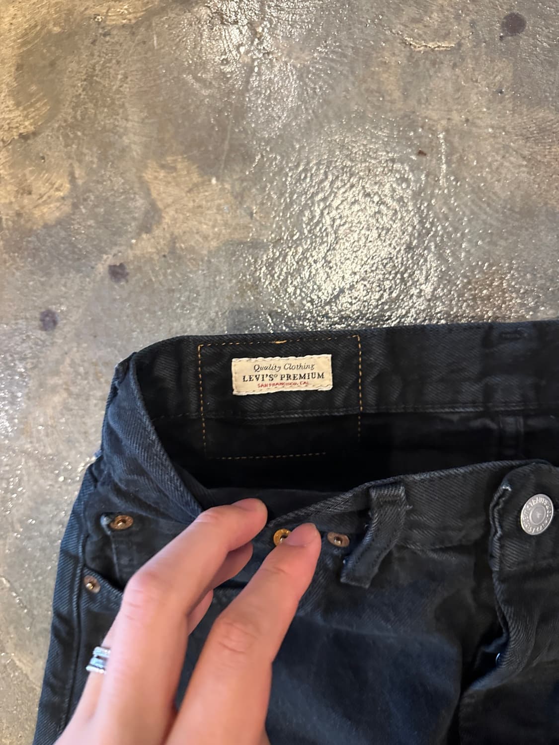 Levis 리바이스 premium 501 블랙진 W28 L32 상품이미지3