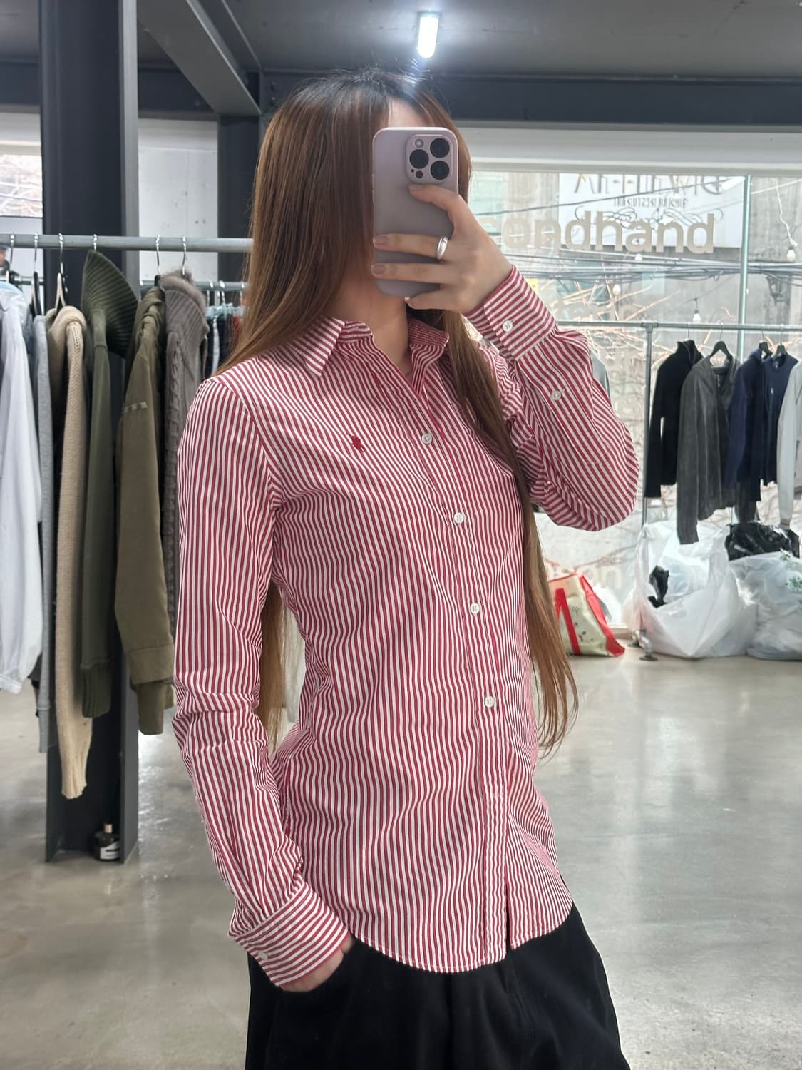 폴로랄프로렌 슬림 스트레치 스트라이프 셔츠  상품이미지1