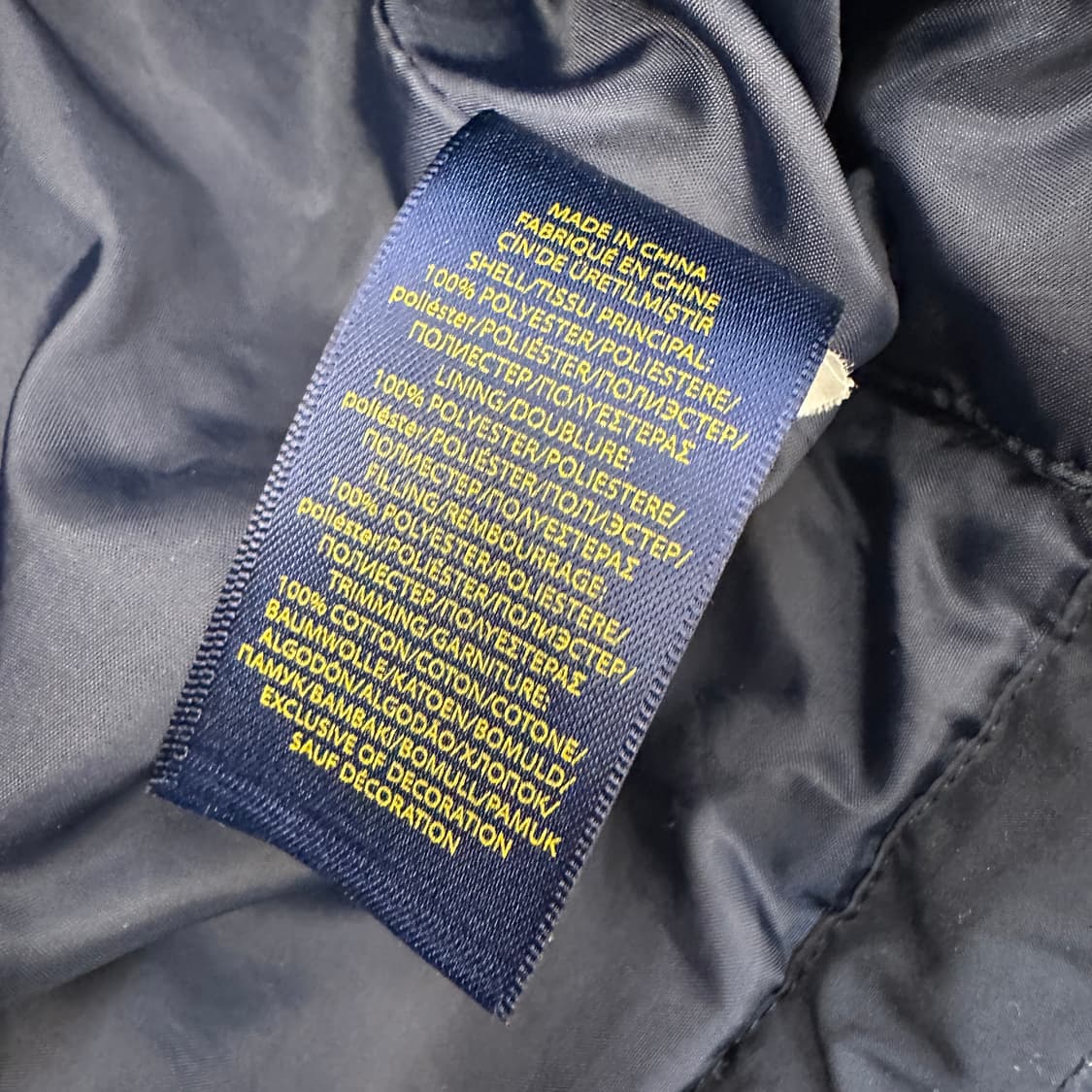 폴로 랄프로렌 네이비 퀼팅 자켓 키즈 상품이미지8