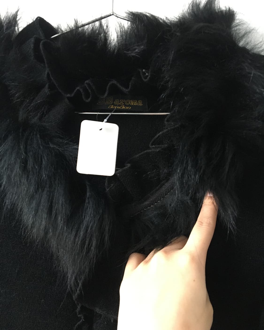 Fake fur point ruffle knit 상품이미지5