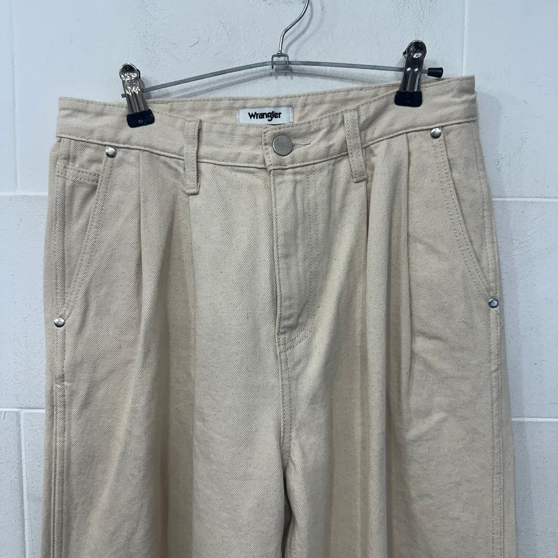 랭글러 코튼 와이드 팬츠 상품이미지2