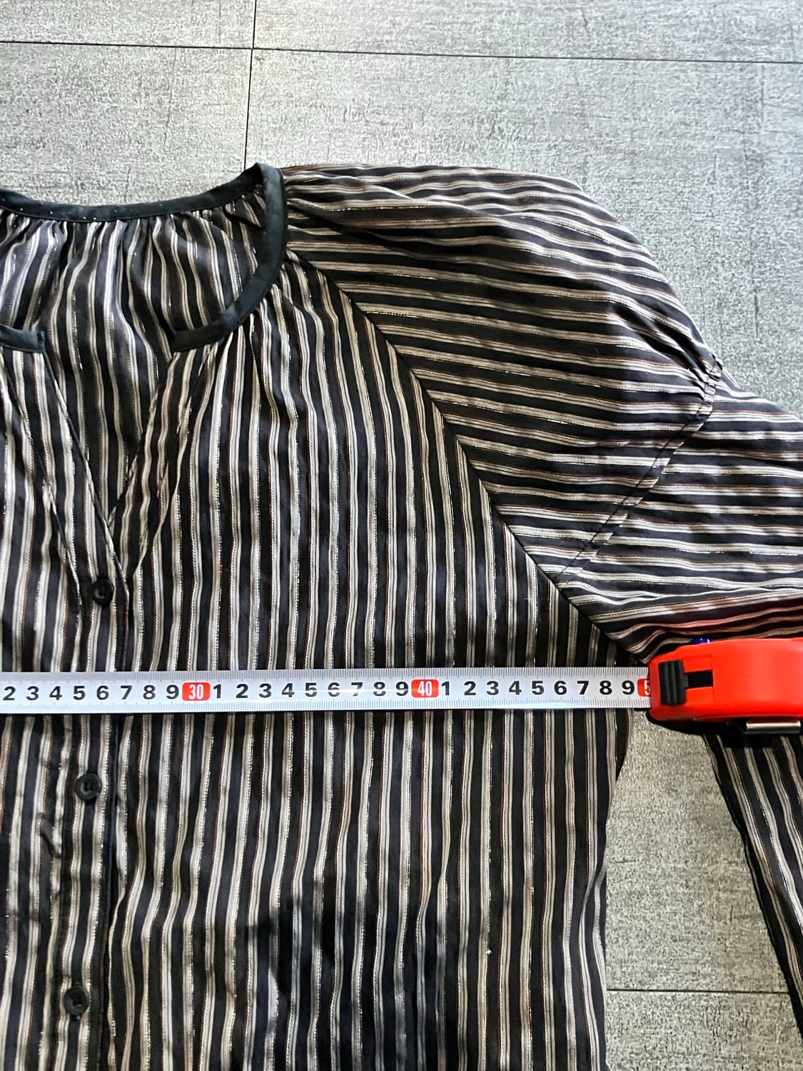 일본빈티지 하구미모리걸 달천깔페어리 글리터블라우스 상품이미지3