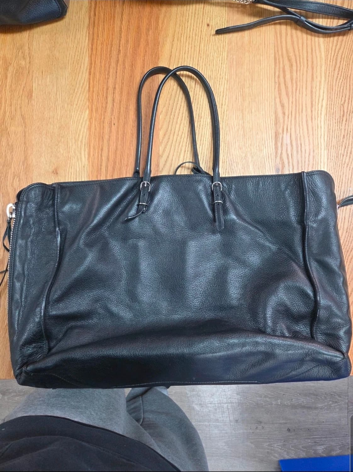 [2]발렌시아가 파피에르 A6 블랙 토트백 상품이미지3