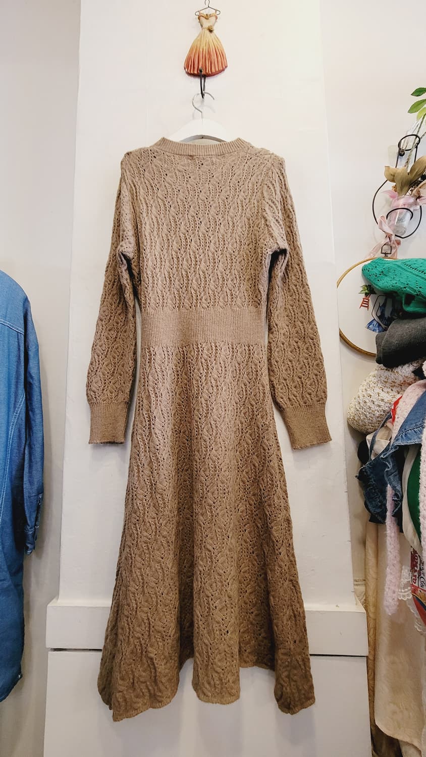 도나카란 캐시미어 실크 니트 원피스 상품이미지7