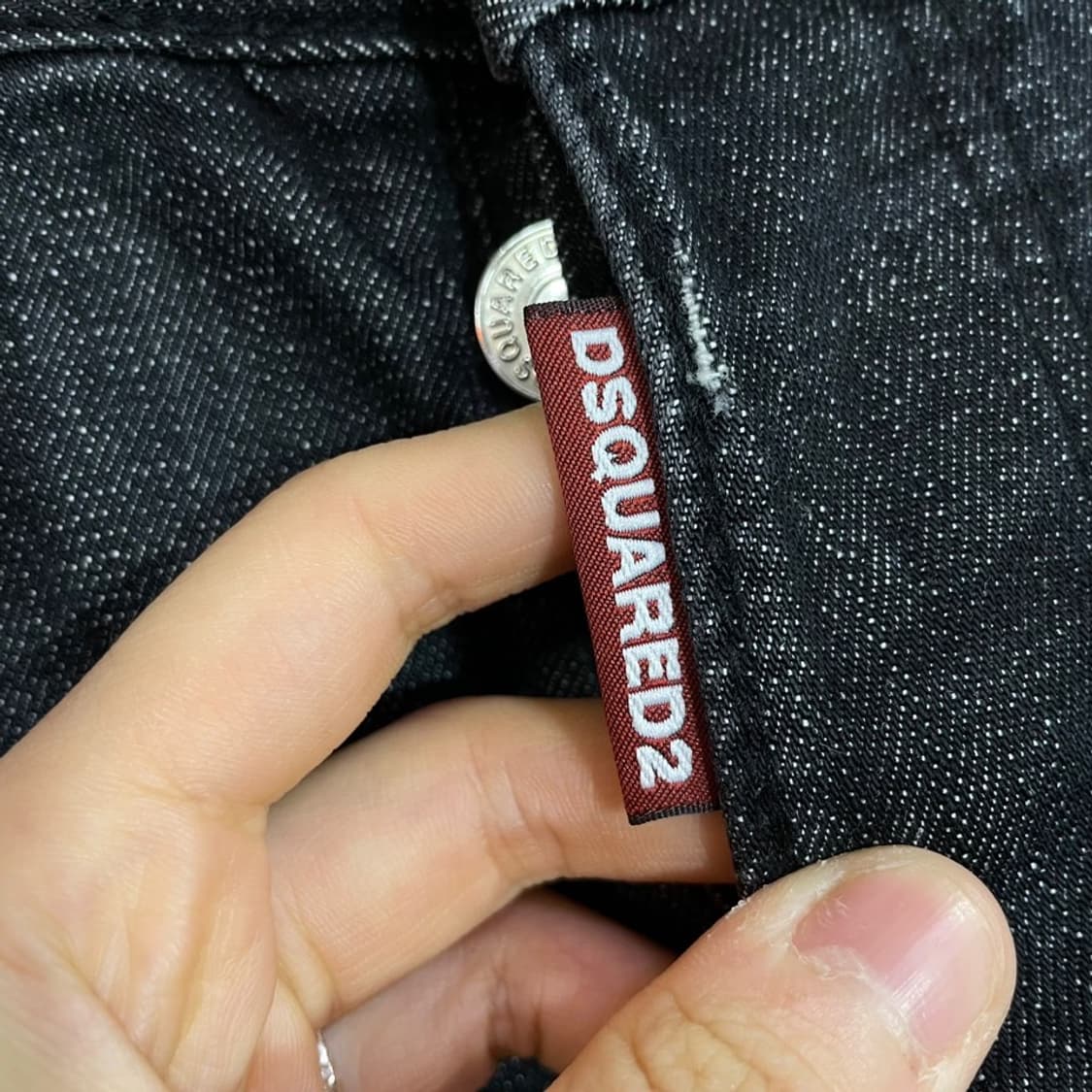 디스퀘어드 1964 블랙패치 흑청 데님팬츠 상품이미지5