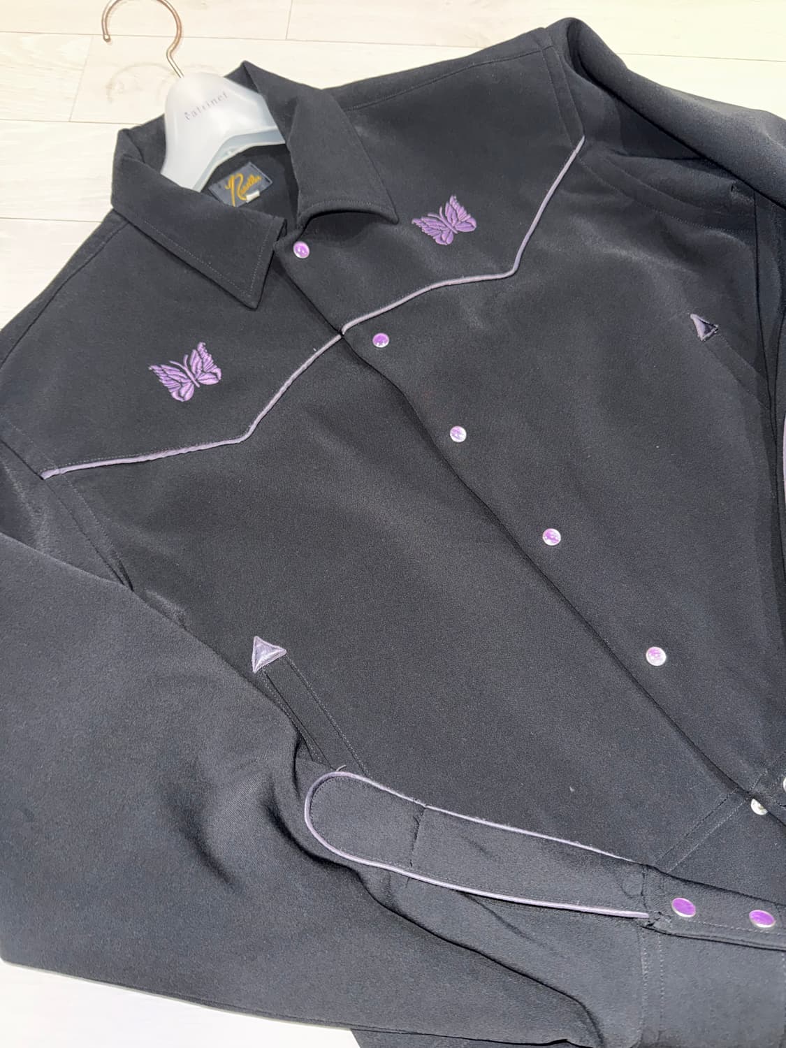 니들스 파이핑 카우보이자켓 블랙 상품이미지3