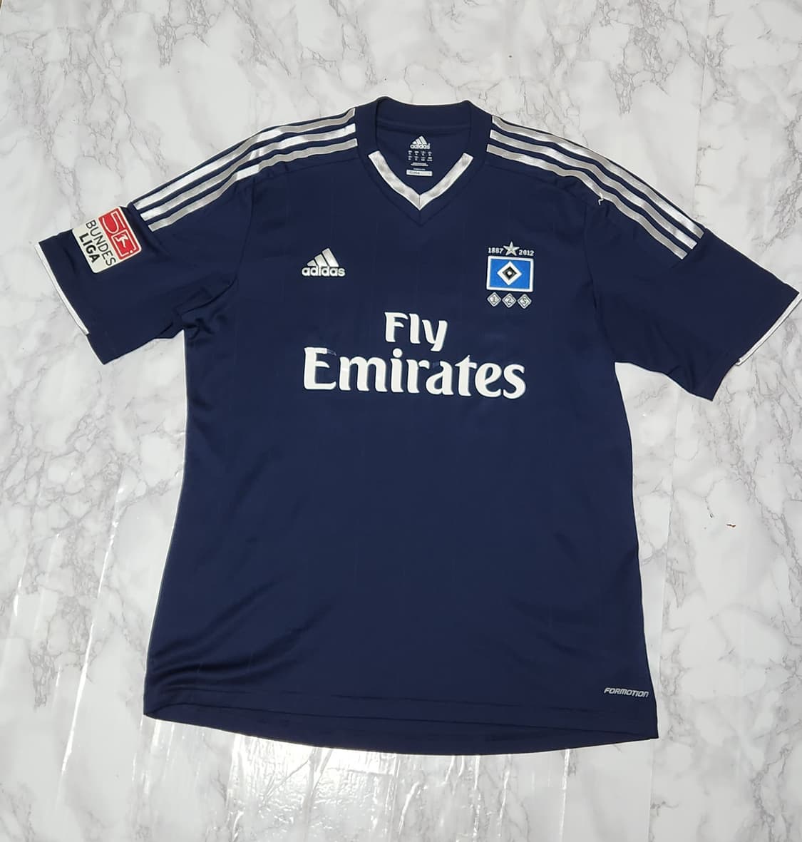 12-13 함부르크 어웨이 125주년 지급용 아디다스 유니폼 반팔 상품이미지1