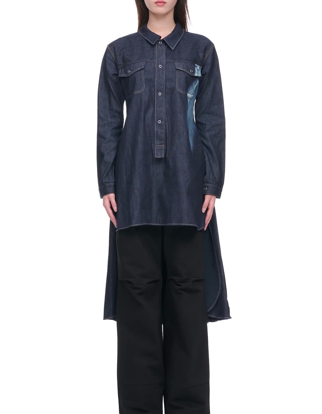 요지 야마모토 컬렉션 데님 원피스 드레스 상품이미지4