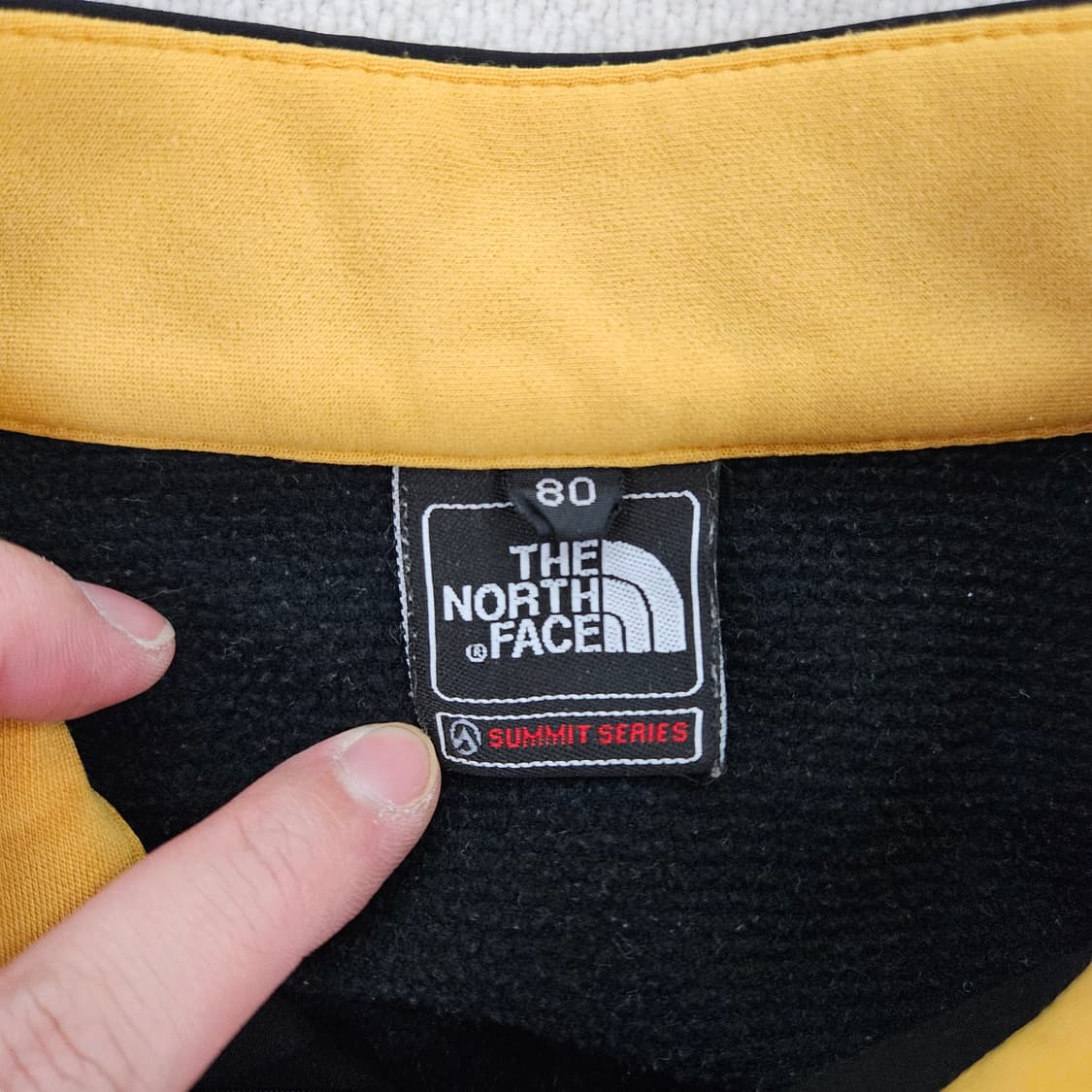 [80(S)] 노스페이스 여성 써밋 등산 반집업 기모 긴팔티 0116Y1 상품이미지3