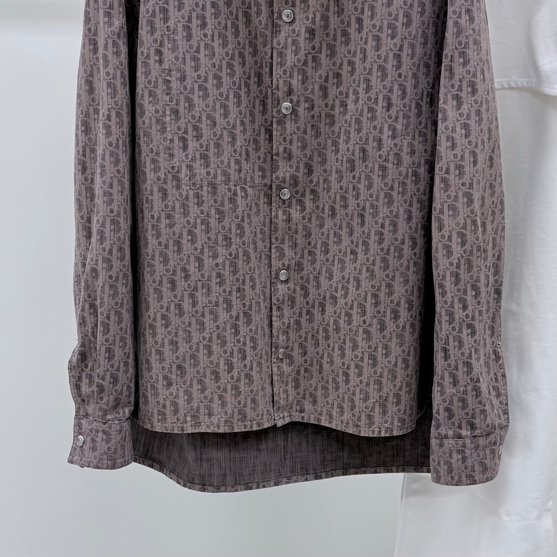 [S+급/52] 디올 오블리크 카스리 데님 셔츠 자켓 브라운 상품이미지3