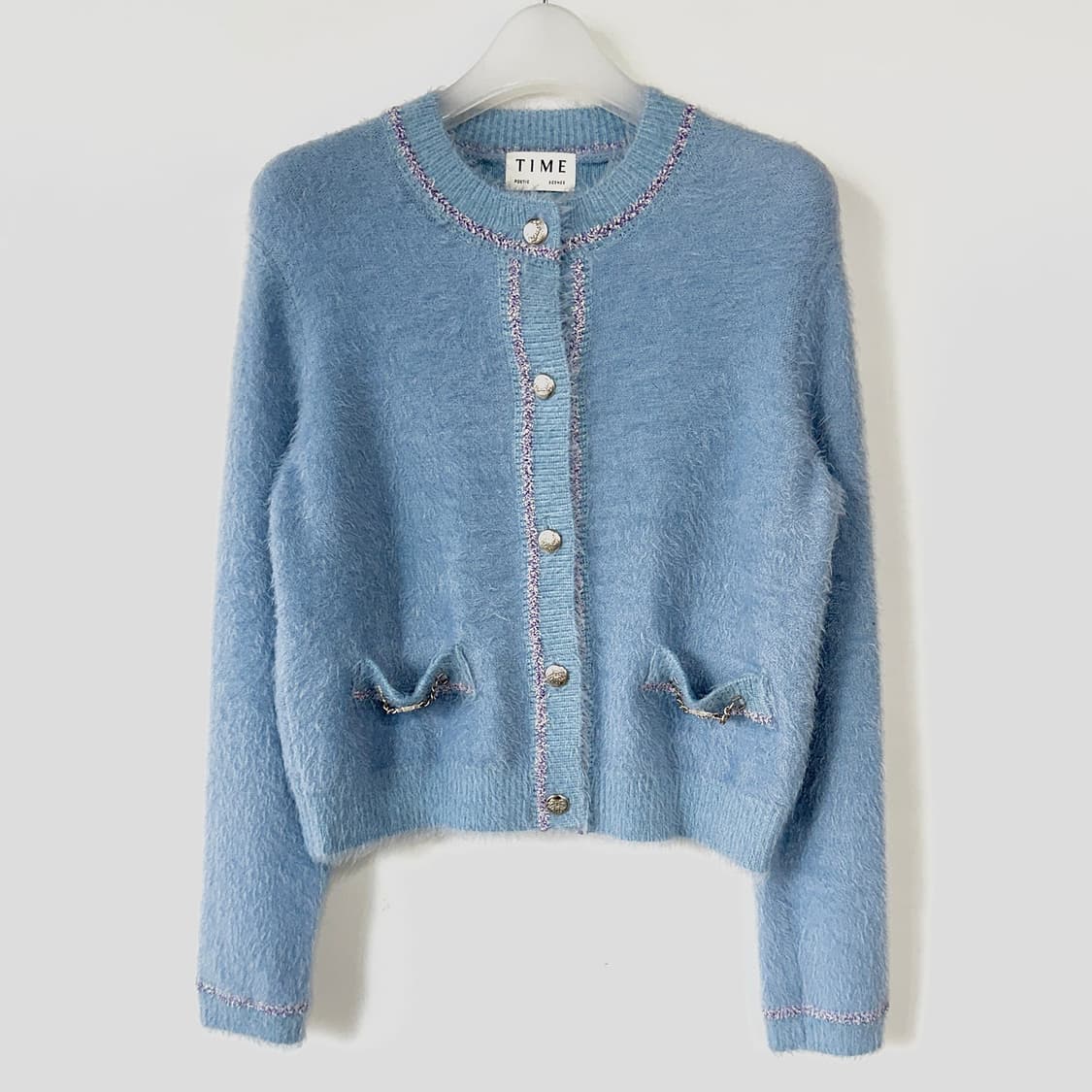 타임 TIME 23 헤어리 니트 가디건 상품이미지1