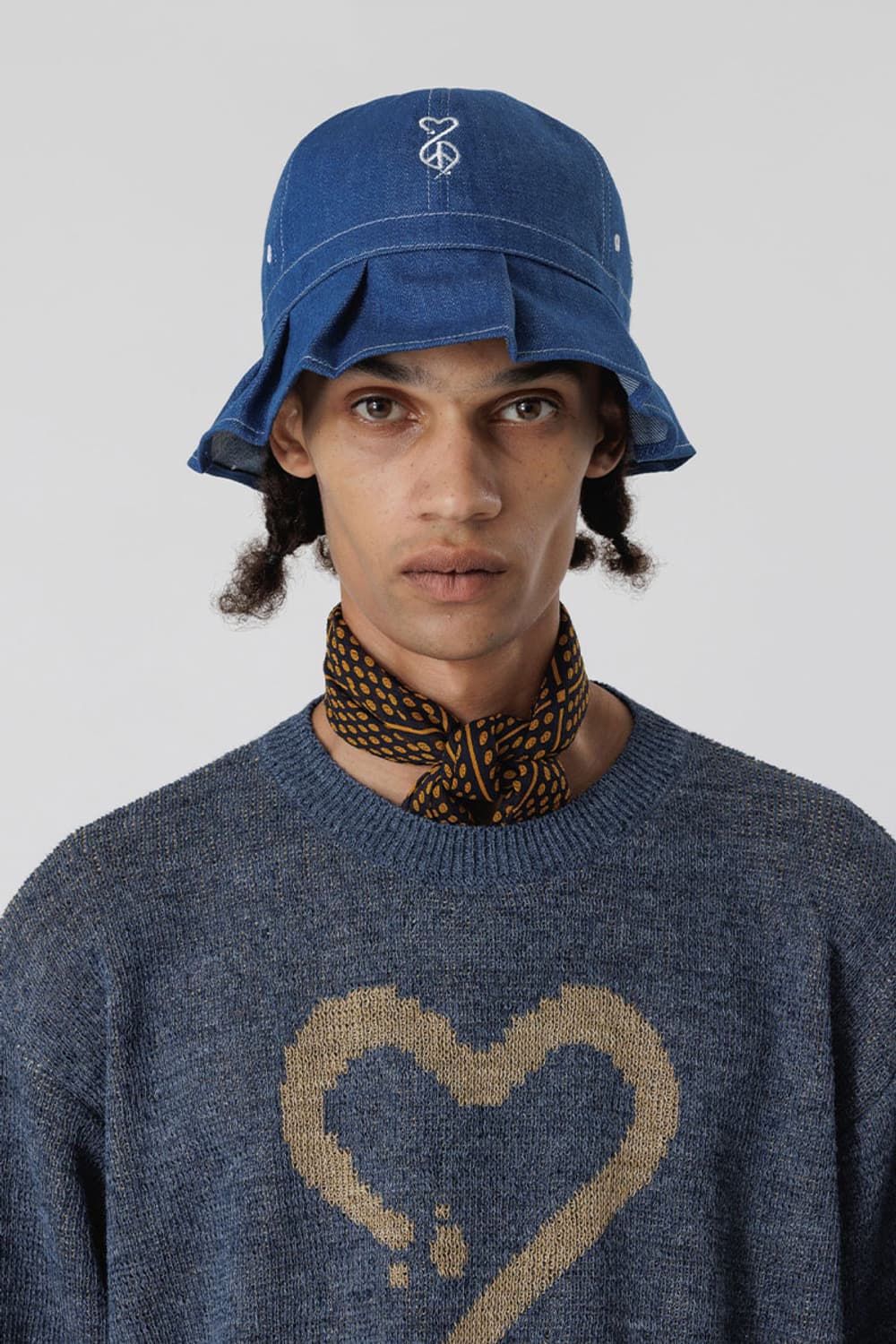 사스콰치패브릭스 TUCK BRIM DENIM HAT - INDIGO BL 상품이미지3