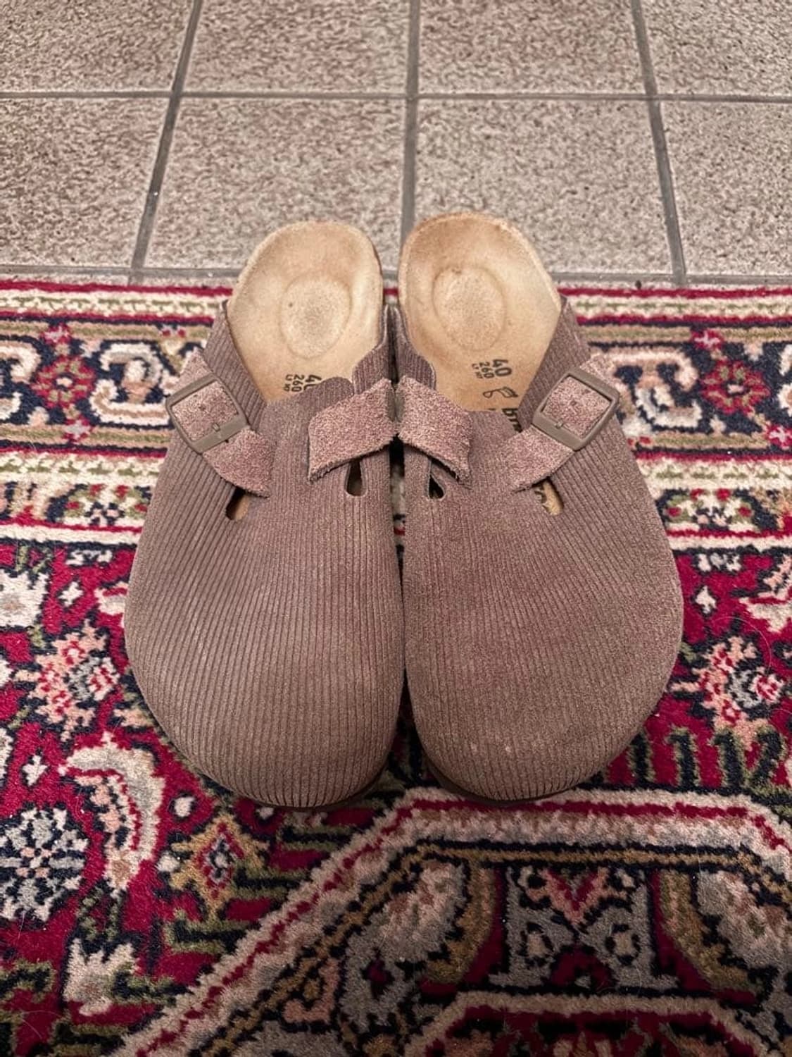 버켄스탁 x 스투시 보스턴 클로그 앤트러사이트 260 상품이미지1