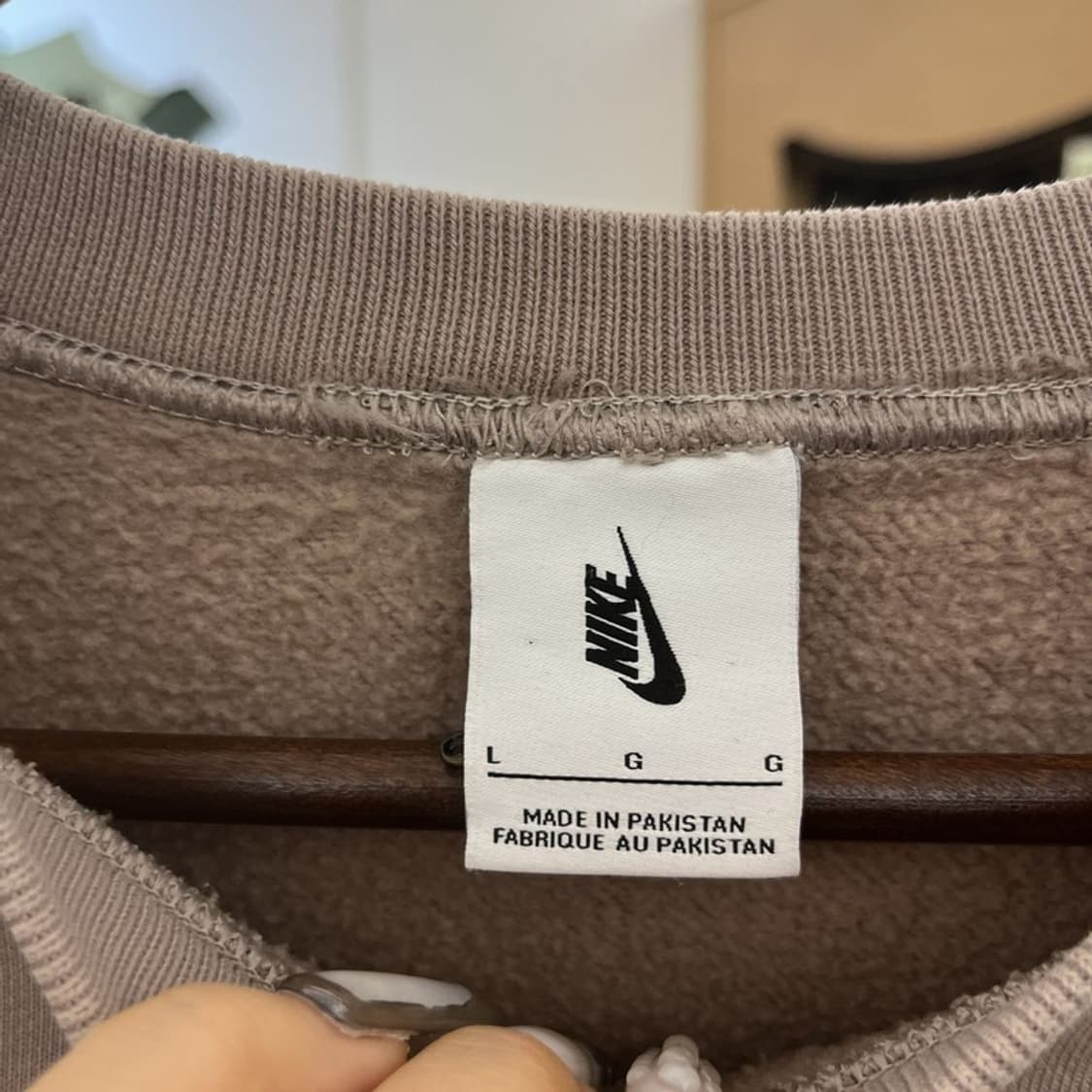 나이키 NRG 빈티지 캐주얼 라떼 브라운 맨투맨 L C10949 상품이미지5