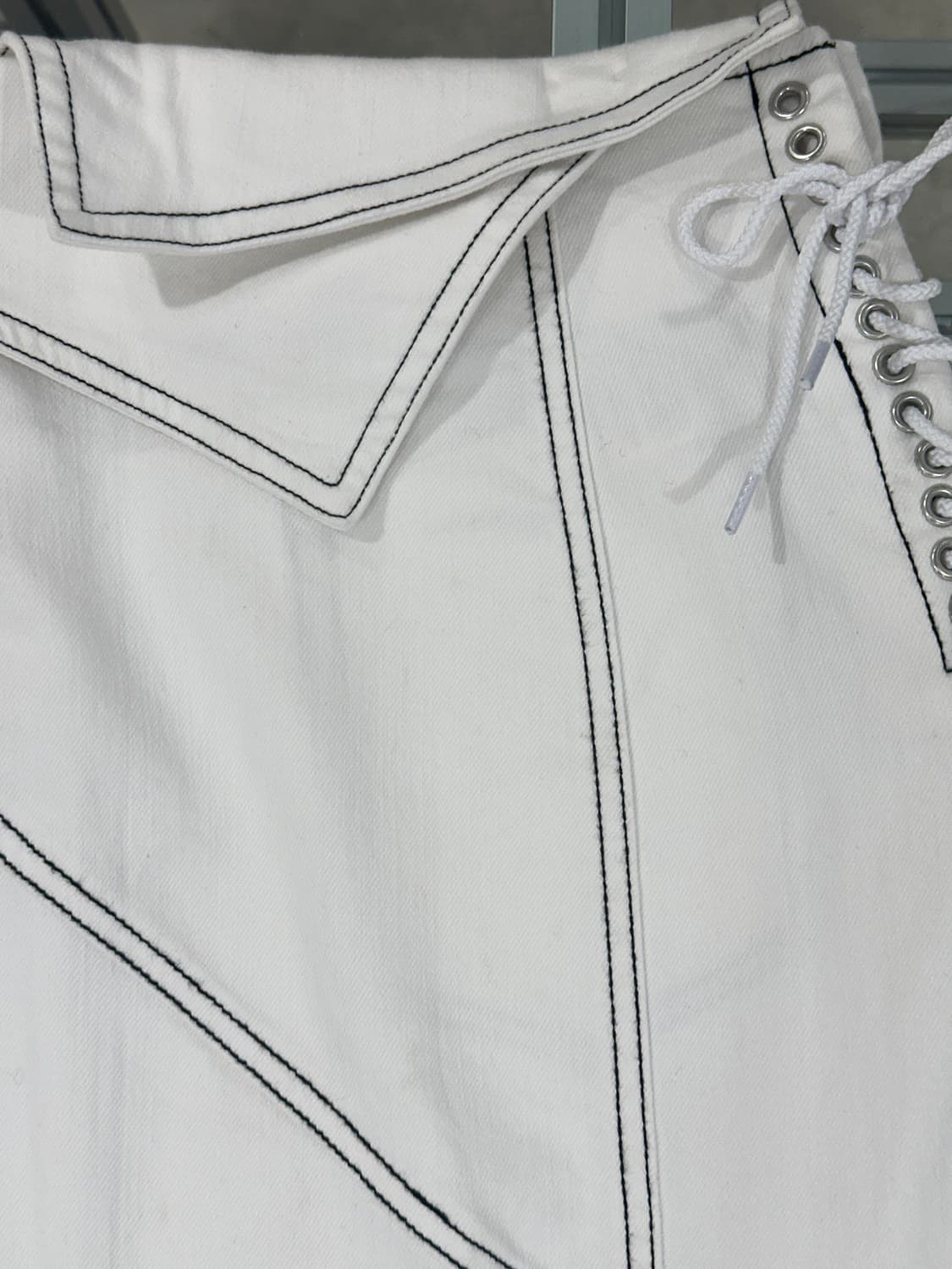 Eimy Istoire Asymmetrical denim skirt 상품이미지6