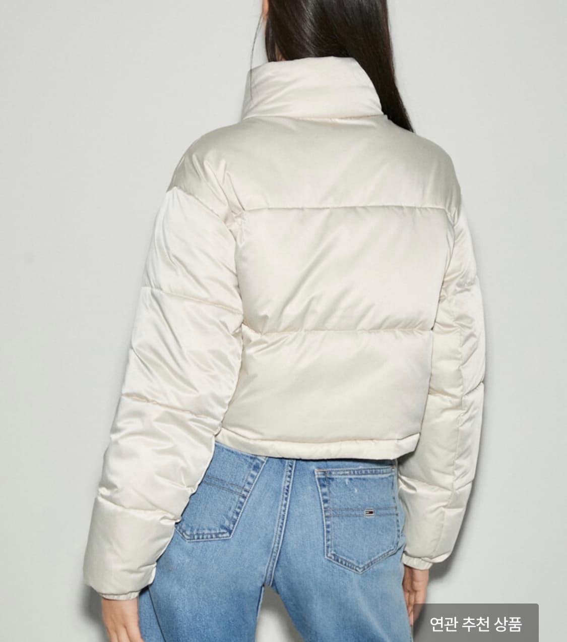 (거의새상품) 타미진스 숏패딩 패딩 아이보리 s 상품이미지3