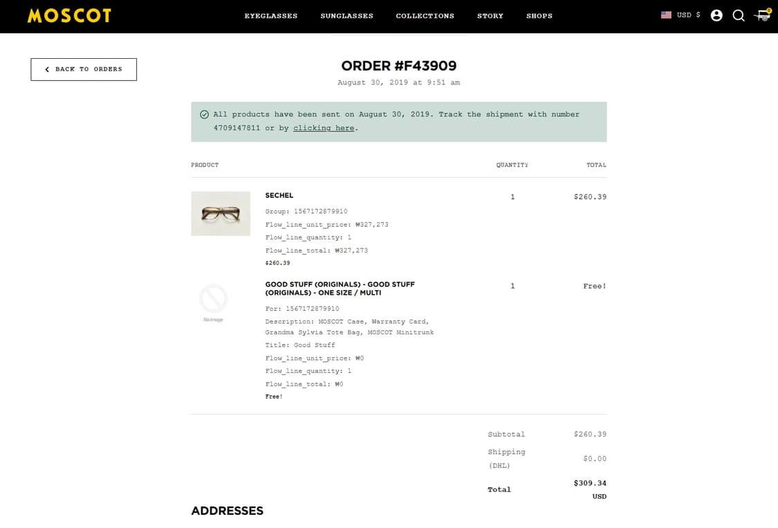 모스콧 SECHEL 선글라스 상품이미지6