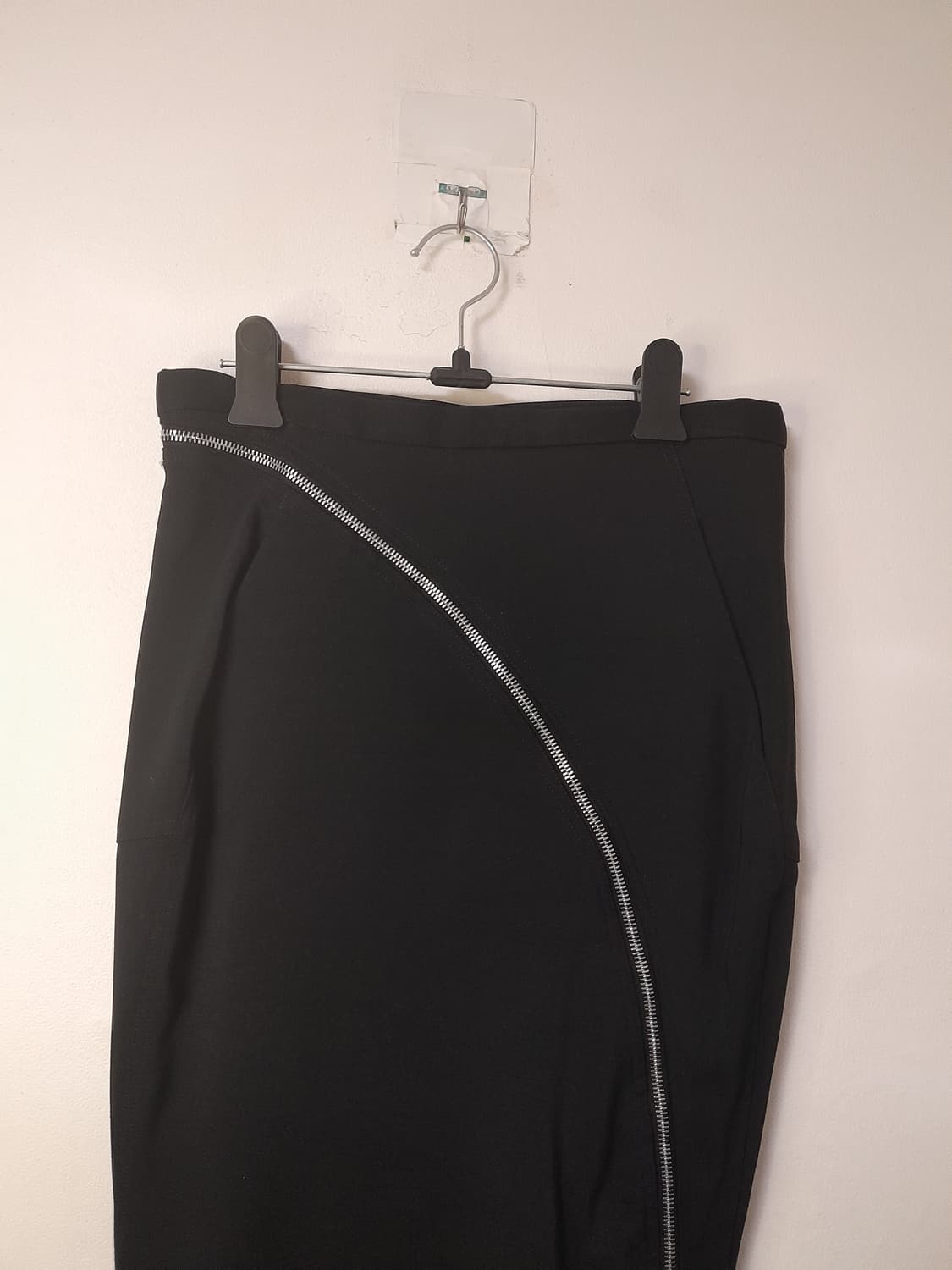 릭오웬스 울실크 지퍼 Aircut 스커트 38 상품이미지3