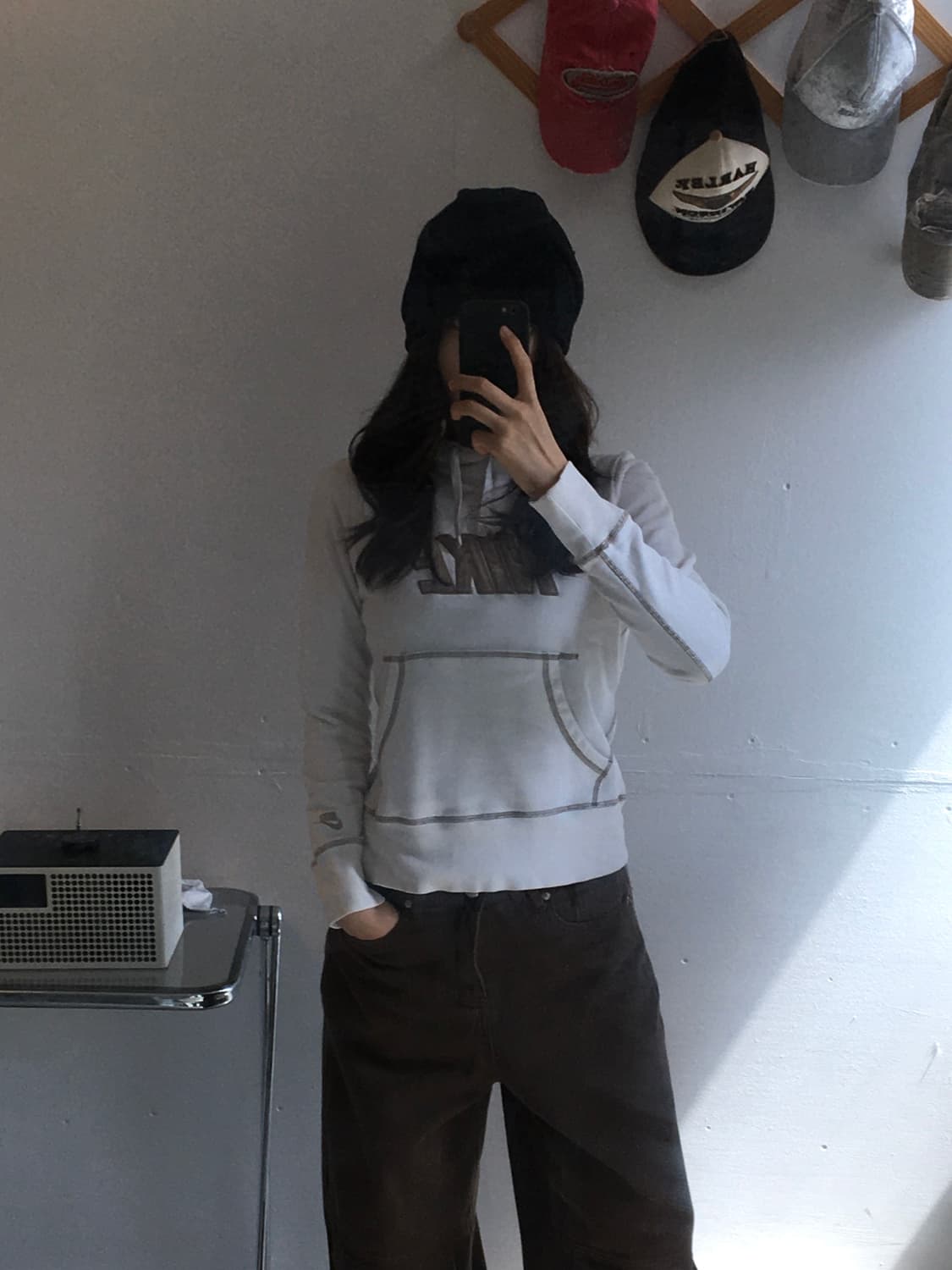 나이키 자수로고 스티치 후드티 상품이미지1