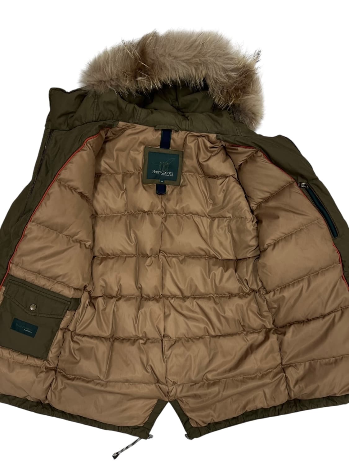 헨리코튼 덕다운 카라코람 야상패딩 카키 (L) 상품이미지9