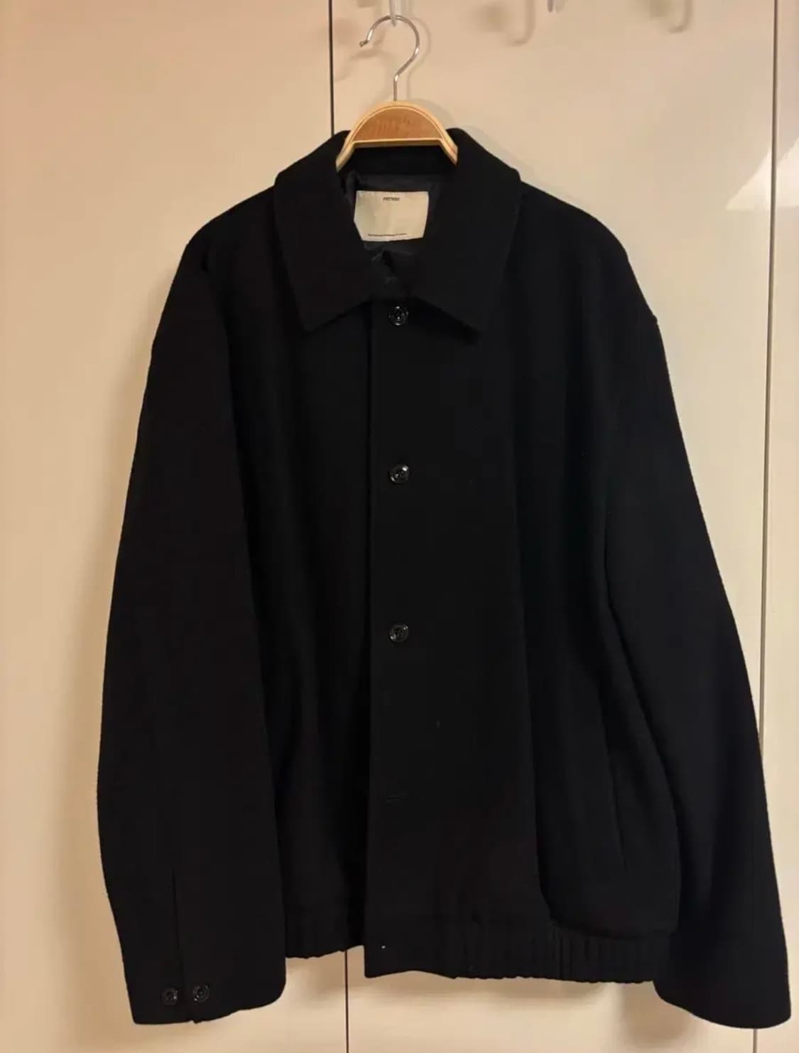 [새상품급] 포터리 멜톤 울 블루종 자켓 블랙 3사이즈 판매 상품이미지2
