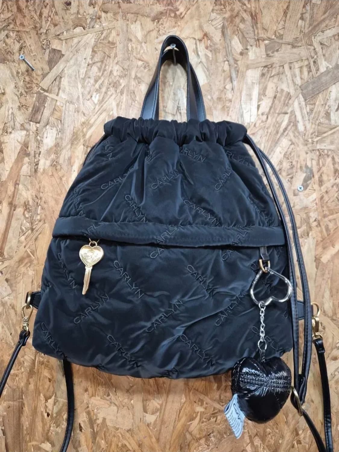 칼린 퀼팅 백팩 +
하트 키링  상품이미지2