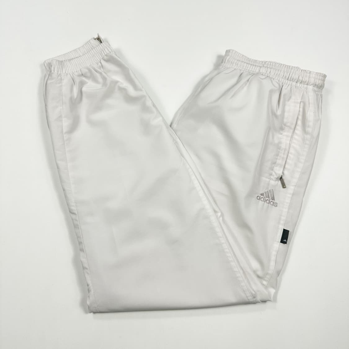 아디다스 오리지널 화이트 우븐 조거팬츠 (M) 상품이미지2